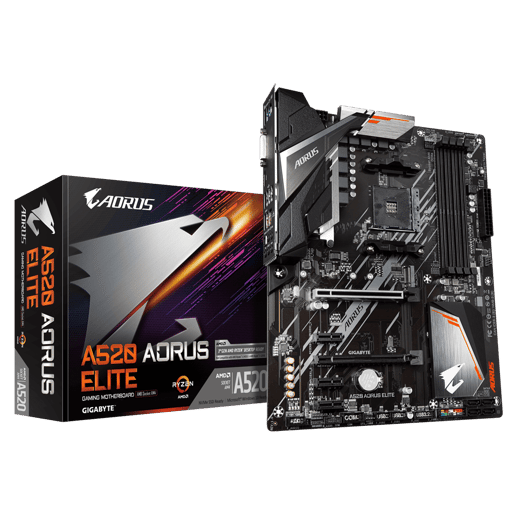 Gigabyte A520 AORUS ELITE ATX Motherboard for AMD AM4 CPUs