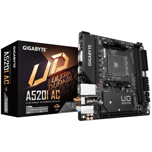 Gigabyte A520I AC ITX Motherboard for AMD AM4 CPUs