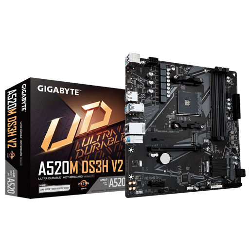 Gigabyte A520M DS3H V2 mATX Motherboard for AMD AM4 CPUs