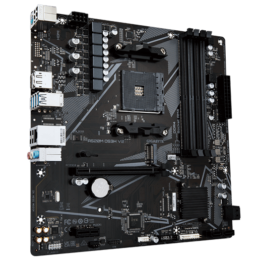 Gigabyte A520M DS3H V2 mATX Motherboard for AMD AM4 CPUs