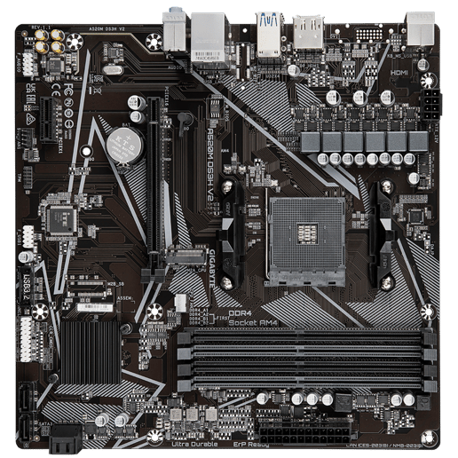 Gigabyte A520M DS3H V2 mATX Motherboard for AMD AM4 CPUs