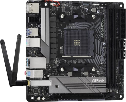 ASRock A520M-ITX/ac ITX Motherboard for AMD AM4 CPUs
