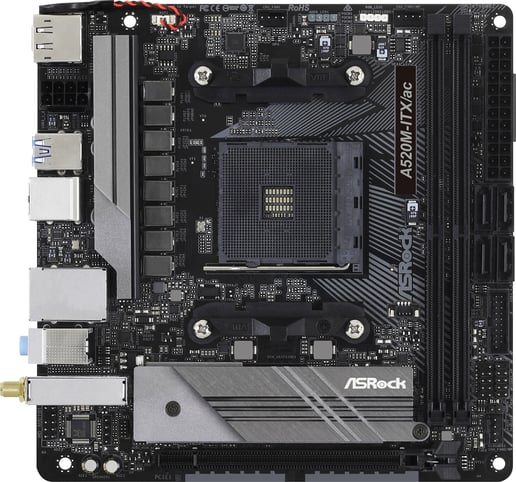 ASRock A520M-ITX/ac ITX Motherboard for AMD AM4 CPUs
