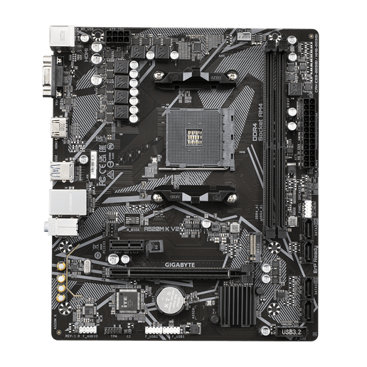Gigabyte A520M K V2 mATX Motherboard for AMD AM4 CPUs