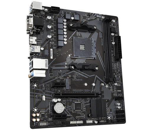 Gigabyte A520M S2H mATX Motherboard for AMD Socket AM4 CPUs
