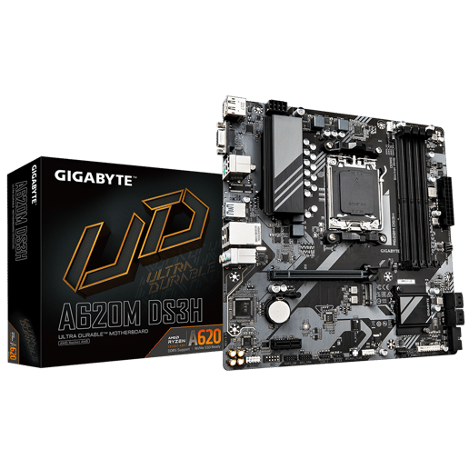 Gigabyte A620M DS3H mATX Motherboard for AMD Socket AM5 CPUs