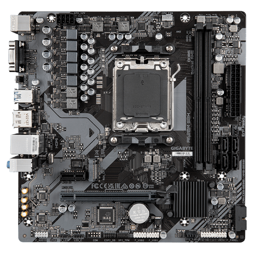 Gigabyte A620M S2H mATX Motherboard for AMD AM5 CPUs