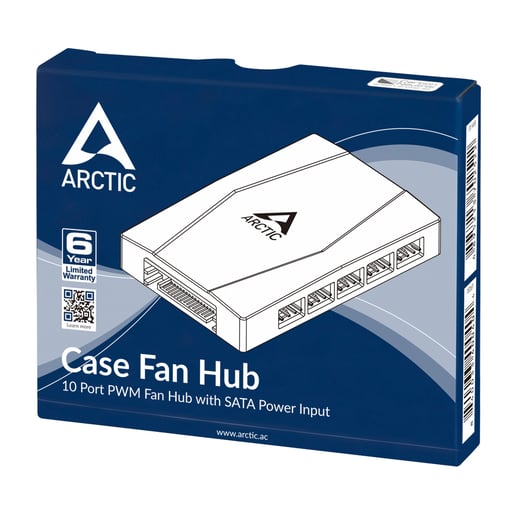 Arctic 10-port PWM Fan Hub with SATA Power