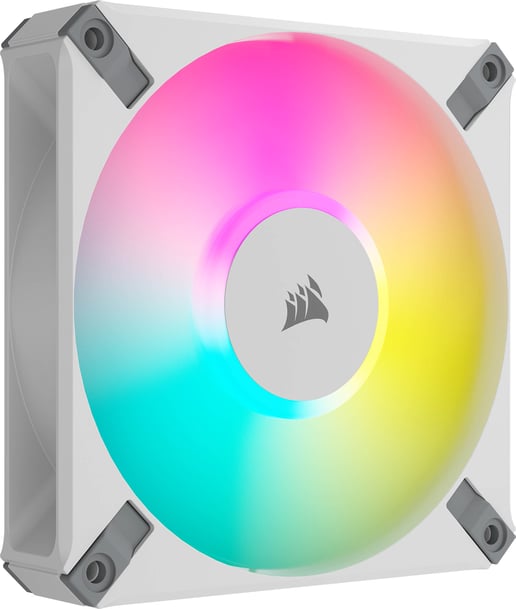 Corsair iCUE AF120 RGB ELITE WHITE 120mm PWM Fan in White
