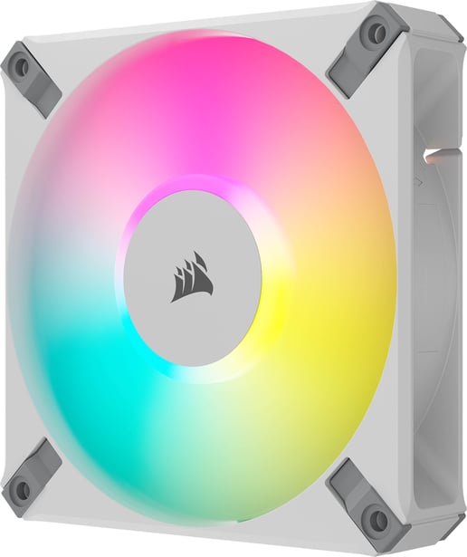 Corsair iCUE AF120 RGB ELITE WHITE 120mm PWM Fan in White