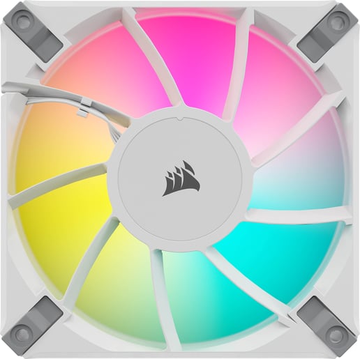 Corsair iCUE AF120 RGB ELITE WHITE 120mm PWM Fan in White