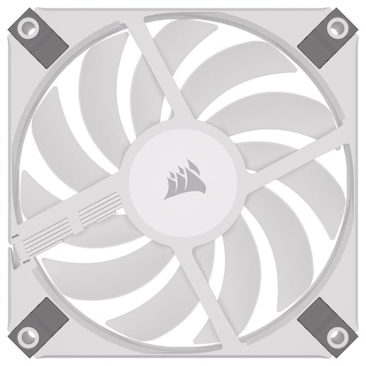 CORSAIR AF120 RGB SLIM 120mm RGB Fan - White