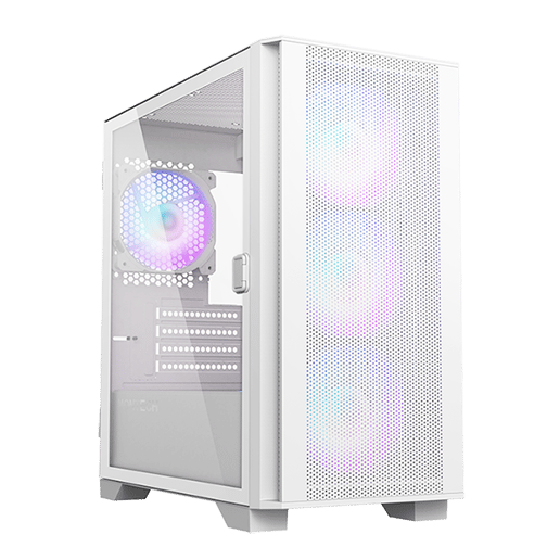 Montech Air 100 ARGB Mid Tower Gaming Case - White 