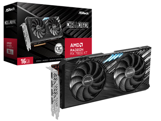 ASRock Radeon RX 7800 XT Challenger OC 16GB GDDR6 Graphics Card