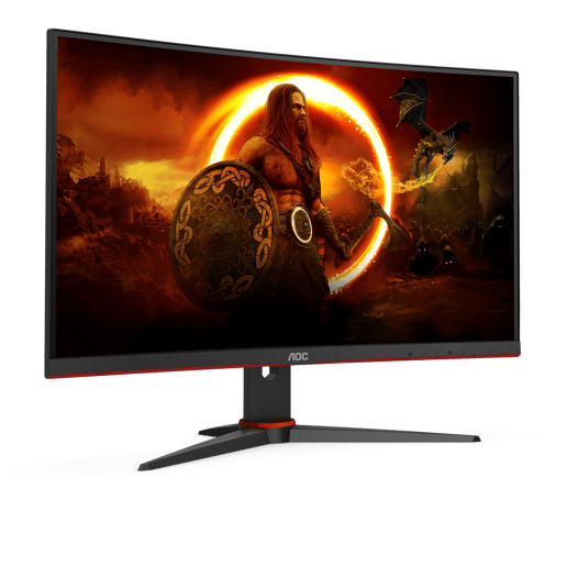 AOC C24G2AE/BK 23.6" Full HD Curved Gaming Monitor - VA, 165Hz, 1ms, Speakers