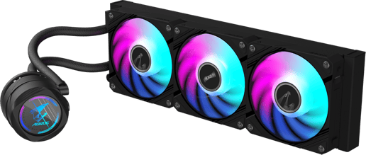 Gigabyte AORUS WATERFORCE II 360 All-in-One 360mm Liquid CPU Cooler in Black