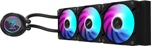 Gigabyte AORUS WATERFORCE II 360 All-in-One 360mm Liquid CPU Cooler in Black