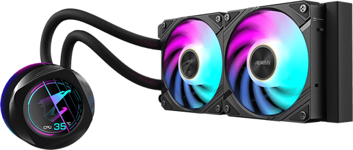 Gigabyte AORUS WATERFORCE X II 240 All-in-One 240mm Liquid CPU Cooler in Black