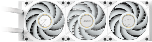Gigabyte AORUS WATERFORCE X II 360 ICE All-in-One 360mm Liquid CPU Cooler in White