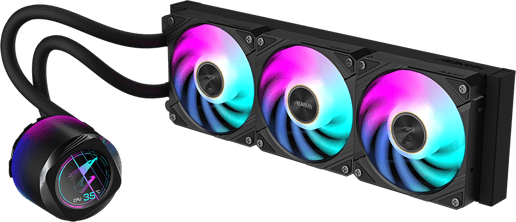 Gigabyte AORUS WATERFORCE X II 360 All-in-One 360mm Liquid CPU Cooler in Black