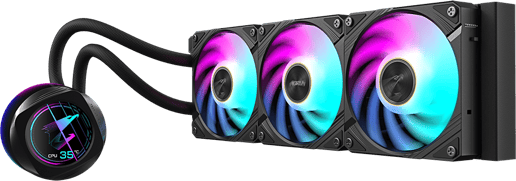 Gigabyte AORUS WATERFORCE X II 360 All-in-One 360mm Liquid CPU Cooler in Black