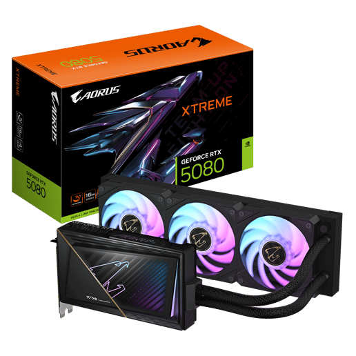 Gigabyte GeForce RTX 5080 Xtreme Waterforce OC 16GB GDDR7 Graphics Card