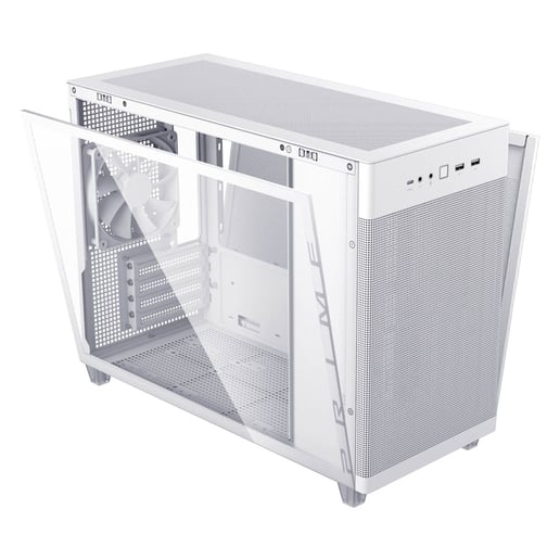 ASUS Prime AP201 TG Mid Tower Case - White 