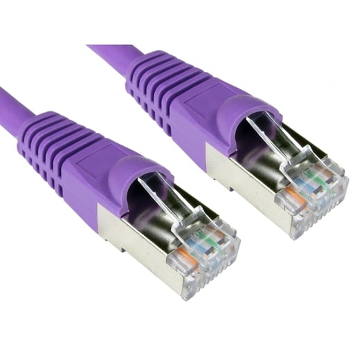 Cables Direct 10m CAT6A Patch Cable (Violet)