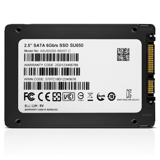 Adata Ultimate SU650 2.5" 960GB SATA III Solid State Drive