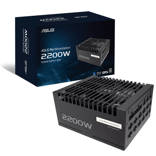 2200W ASUS Pro WS 2200W Platinum Modular 80 Plus Platinum PSU