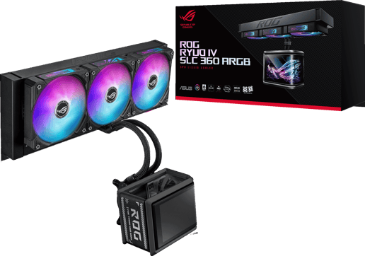 ASUS ROG Ryuo IV SLC 360 ARGB 360mm Liquid CPU Cooler in Black