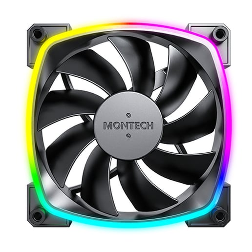 Montech AX120 PWM 120mm ARGB Fan in Black
