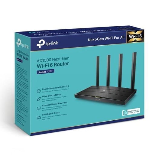 TP-Link Archer AX12 AX1500 Gigabit Wi-Fi 6 Router
