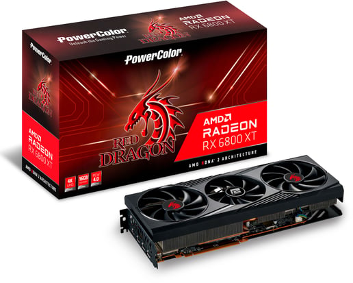 PowerColor Radeon RX 6800 XT Red Dragon OC 16GB Graphics Card