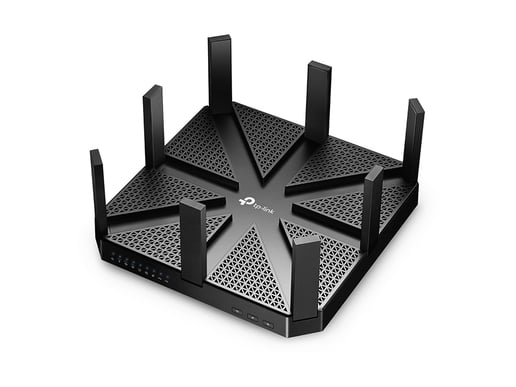 TP-Link Archer C5400 2 x 2167Mbps (5GHz) 1000Mbps (2.4GHz) Tri-Band Wireless MU-MIMO Gigabit Router Black (V1.0)