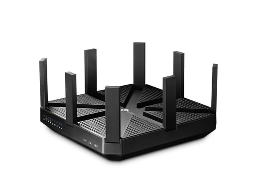 TP-Link Archer C5400 2 x 2167Mbps (5GHz) 1000Mbps (2.4GHz) Tri-Band Wireless MU-MIMO Gigabit Router Black (V1.0)