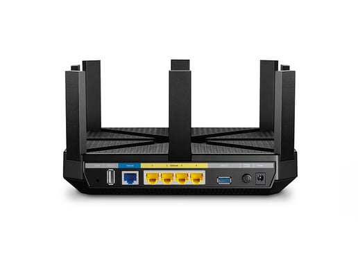 TP-Link Archer C5400 2 x 2167Mbps (5GHz) 1000Mbps (2.4GHz) Tri-Band Wireless MU-MIMO Gigabit Router Black (V1.0)