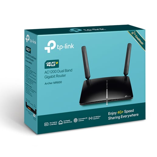 TP-Link Archer MR600 4G Plus Cat6 AC1200 Wireless Dual Band Gigabit Router