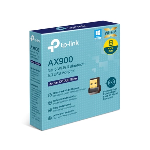 TP-Link Archer TX10UB Nano 900Mbps Wi-Fi 6 USB Adapter 