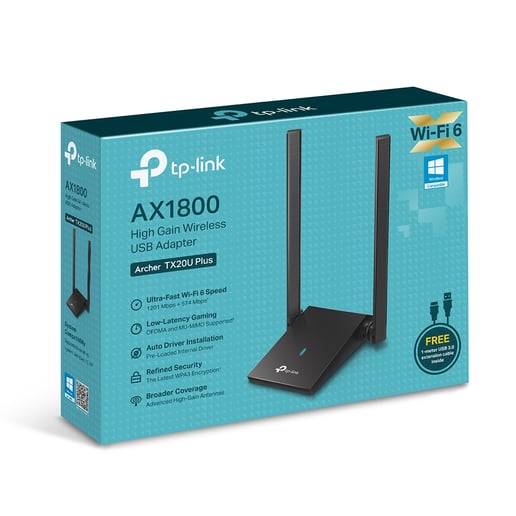 TP-Link Archer TX20U Plus 1201Mbps Wi-Fi 6 USB Adapter 