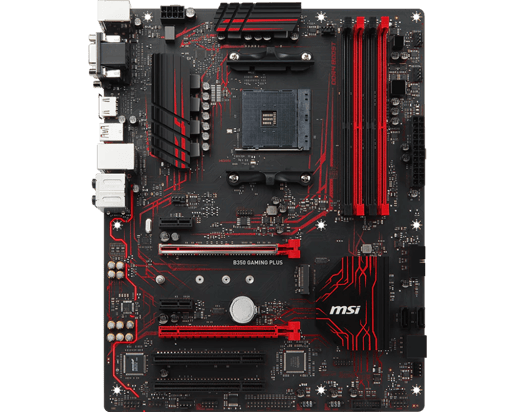 MSI B350 GAMING PLUS ATX Motherboard for AMD AM4 CPUs