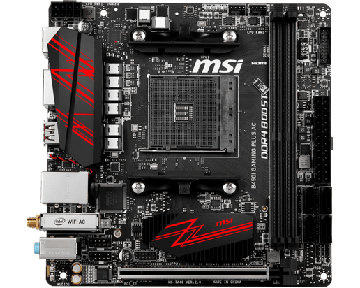 MSI B450I GAMING PLUS AC ITX Motherboard for AMD AM4 CPUs