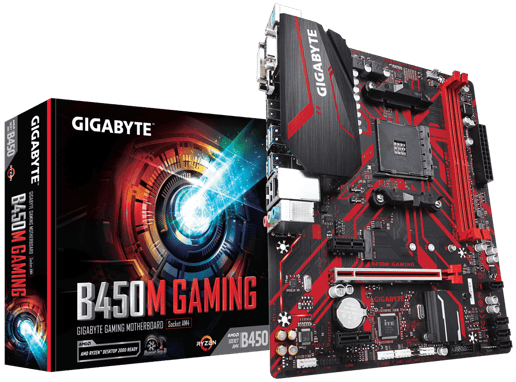 Gigabyte B450M GAMING mATX Motherboard for AMD AM4 CPUs