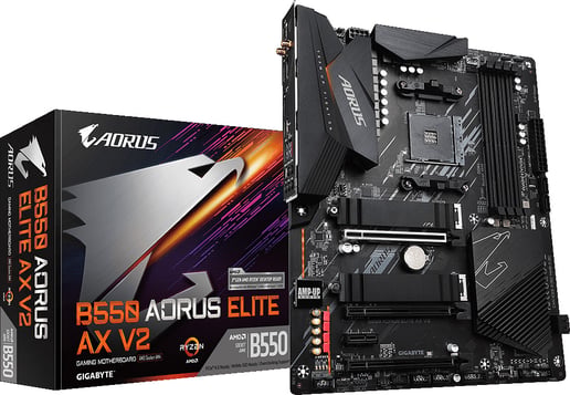 Gigabyte B550 AORUS ELITE AX V2 ATX Motherboard for AMD AM4 CPUs