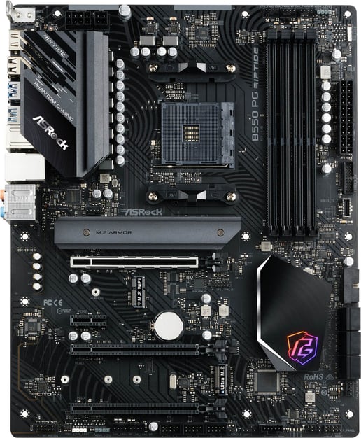 ASRock B550 PG Riptide ATX Motherboard for AMD AM4 CPUs