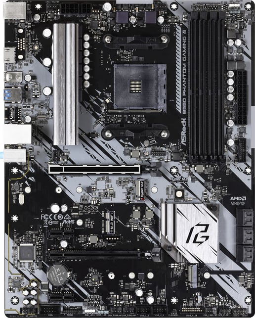ASRock B550 Phantom Gaming 4 ATX Motherboard for AMD AM4 CPUs