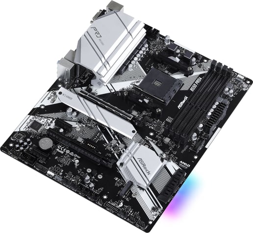 ASRock B550 Pro4 ATX Motherboard for AMD AM4 CPUs