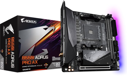 Gigabyte B550I AORUS PRO AX ITX Motherboard for AMD Socket AM4 CPUs