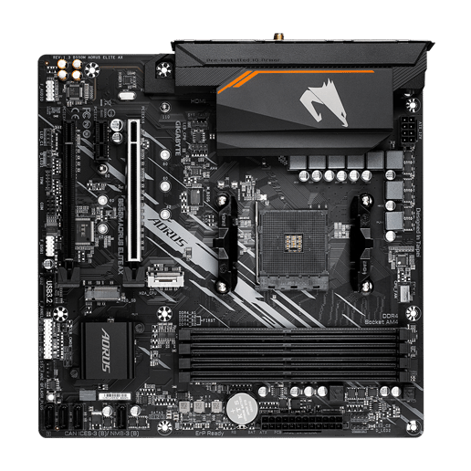 Gigabyte B550M AORUS ELITE AX mATX Motherboard for AMD AM4 CPUs