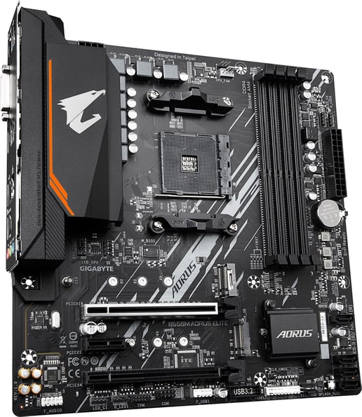 Gigabyte B550M AORUS ELITE mATX Motherboard for AMD Socket AM4 CPUs